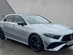 Silver Used 2024 Mercedes A35 AMG Premium Plus Hatchback | £39,465 (Expensive)