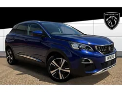 Blue Used 2019 Peugeot 3008 Allure SUV | £14,109 (Fair price)