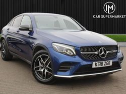 Blue Used 2018 Mercedes GLC43 AMG AMG Coupe | £18,885 (Fair price)