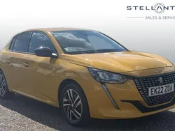 Yellow Used 2022 Peugeot 208 Allure Premium Hatchback | £10,900 (Fair price)
