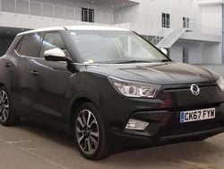 Black Used 2017 Ssangyong (KGM) Tivoli SUV | £8,999