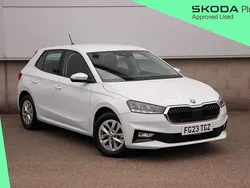 Moon white metallic Used 2023 Skoda Fabia Comfort Hatchback | £13,890 (Good price)