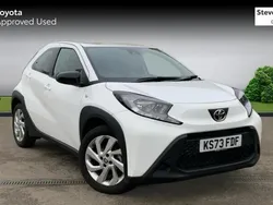 White Used 2023 Toyota Aygo PURE Hatchback | £14,014 (Fair price)