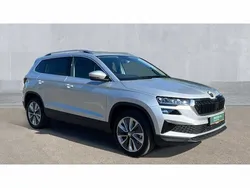 Brilliant silver metallic Used 2024 Skoda Karoq SE L SUV | £25,800 (Fair price)