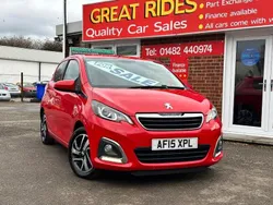 Red Used 2015 Peugeot 108 Allure Hatchback | £4,995 (A bit pricey)