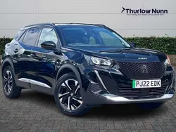 Black Used 2022 Peugeot e-2008 Allure Premium SUV | £13,549 (Fair price)