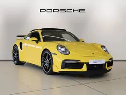 Racing yellow Used 2023 Porsche 911 Turbo S | £157,995 (Good price)