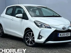 White Used 2019 Toyota Yaris Hatchback | £9,448 (Fair price)