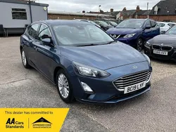 Blue Used 2019 Ford Focus Titanium Hatchback | £9,495 (Fair price)