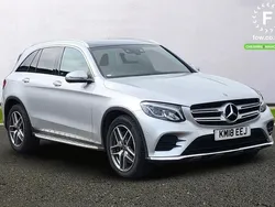 Silver Used 2018 Mercedes GLC220 AMG Line Premium SUV | £23,599 (A bit pricey)