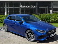 Blue Used 2025 Mercedes A180 AMG Line Premium Hatchback | £29,490 (Expensive)