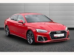 Progressive red Used 2023 Audi A5 S-Line Coupe | £30,250 (Fair price)