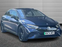 Blue Used 2024 Mercedes EQE350 AMG line Sedan | £54,990 (Fair price)