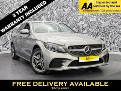Silver Used 2019 Mercedes C300 AMG Line Premium Sedan | £18,745 (Fair price)