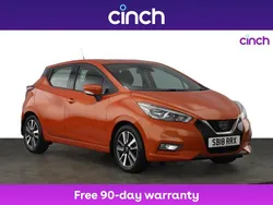 Orange Used 2018 Nissan Micra Acenta Hatchback | £8,459 (Fair price)