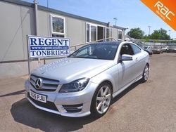 Silver Used 2015 Mercedes C180 Sport Edition Coupe | £11,695 (Good price)