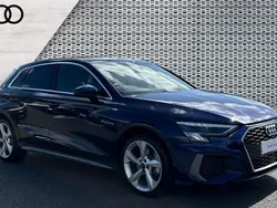 Blue Used 2024 Audi A3 e-tron S-Line Hatchback | £28,322 (Fair price)