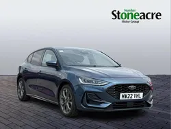 Blue Used 2022 Ford Focus ST-Line Hatchback | £15,490 (Fair price)