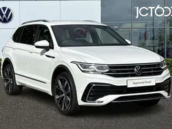 White Used 2022 VW Tiguan Allspace R-line SUV | £27,201 (Fair price)