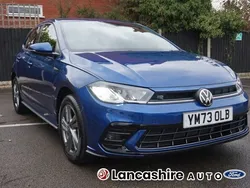 Blue Used 2023 VW Polo R-line Hatchback | £18,495 (Fair price)