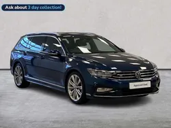 Blue Used 2021 VW Passat R-line Estate | £22,282 (Expensive)