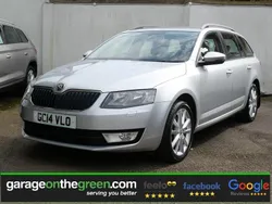 Brilliant silver metallic Used 2014 Skoda Octavia Elegance Estate | £11,695 (Good price)