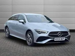 High tech silver Used 2024 Mercedes CLA250e Executive Sedan | £27,490 (Fair price)