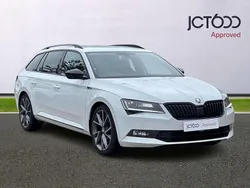 White Used 2017 Skoda Superb SportLine Estate | £14,940 (Fair price)