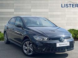 Deep black Used 2025 VW Polo R-line Hatchback | £21,685 (Fair price)