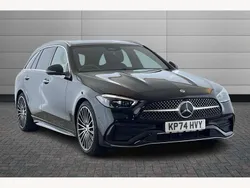 Black Used 2024 Mercedes C220 AMG Line Premium Plus Estate | £39,995