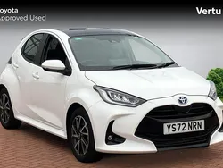 White Used 2022 Toyota Yaris Hybrid Design Hatchback | £18,284 (Fair price)