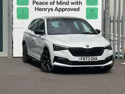 Moon white metallic Used 2024 Skoda Scala Monte Carlo Hatchback | £19,695 (Fair price)