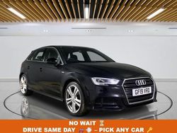 Black Used 2019 Audi A3 Sportback S-Line Hatchback | £9,349 (Fair price)