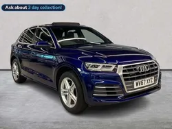 Blue Used 2017 Audi Q5 S-Line SUV | £19,999 (Fair price)