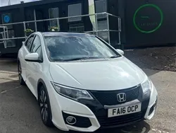 White Used 2016 Honda Civic SR Hatchback | £10,625 (Expensive)