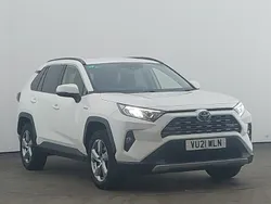 White Used 2021 Toyota RAV4 Hybrid Design SUV | £24,298 (Good price)