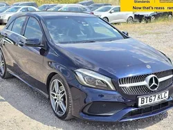 Blue Used 2017 Mercedes A200 AMG line Hatchback | £11,988 (Fair price)