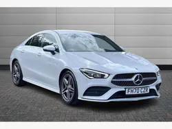 Digital white Used 2020 Mercedes CLA180 AMG line Sedan | £21,950 (Fair price)