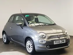 Grey Used 2017 Fiat 500 Lounge Hatchback | £6,998 (Fair price)