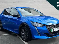 Blue Used 2022 Peugeot e-208 Allure+ Hatchback | £11,011 (Fair price)