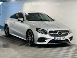 Silver Used 2019 Mercedes E220 AMG line Coupe | £17,989 (Super price)