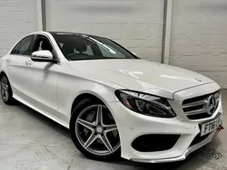 White Used 2016 Mercedes C250 AMG line Sedan | £14,895 (A bit pricey)