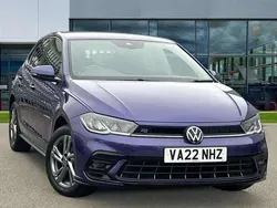 Vibrant violet metallic Used 2022 VW Polo R-line Hatchback | £17,677 (Fair price)