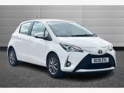White Used 2019 Toyota Yaris Hatchback | £10,250 (Fair price)