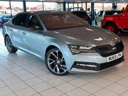 Business grey Used 2019 Skoda Superb SportlinePlus Hatchback | £18,189 (Fair price)