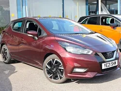 Red Used 2021 Nissan Micra Acenta Hatchback | £9,989 (Fair price)