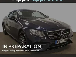 Blue Used 2020 Mercedes E300 AMG line Cabriolet | £27,620