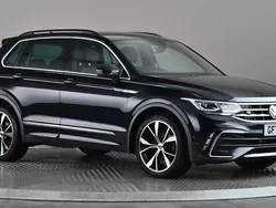 Black Used 2021 VW Tiguan R-line SUV | £24,498 (A bit pricey)