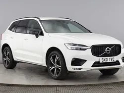 Ice white Used 2021 Volvo XC60 R-Design SUV | £27,495 (Fair price)