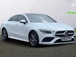 White Used 2020 Mercedes CLA220 AMG Line Premium Plus Sedan | £23,899 (Fair price)